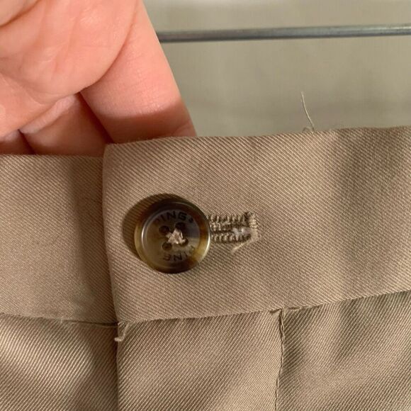 Ping Golf Shorts Men's 36 Khaki Brown Pleated Polyester Pockets 9" Inseam - Picture 3 of 7